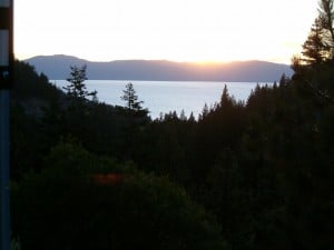 Lake Tahoe on way to resort